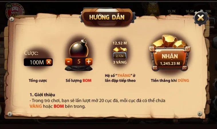 Hướng dẫn chơi game nhanh Cut Stone Tại SM66