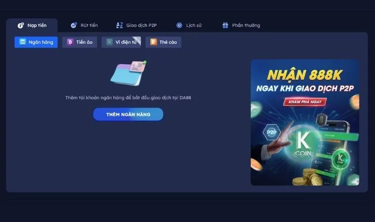 Giao diện nạp tiền SM66