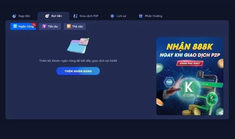 Giao diện rút tiền SM66