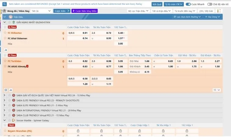 Bật Mí Cách Tìm Hiểu Cá Cược Bóng Đá SM66 Từ A Đến Z 2 Bảng kèo cá cược bóng đá SM66